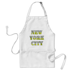 New York City Silver Gold Glitters Standard Apron