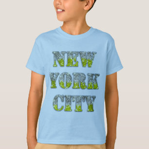New York City Silver Gold Glitters T-Shirt