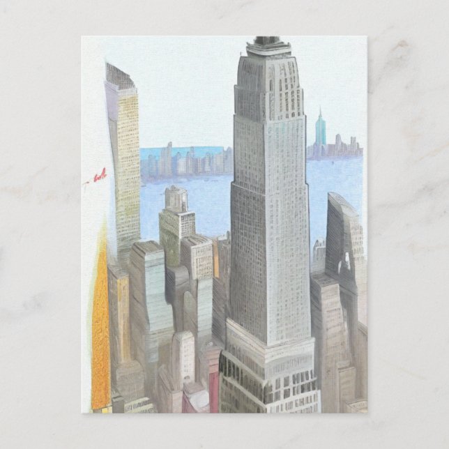 New York City Sketch Art Card (Front)