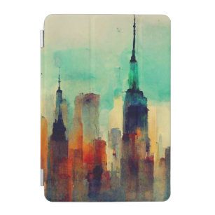 New York City Sky Line - Water Colour iPad Mini Cover