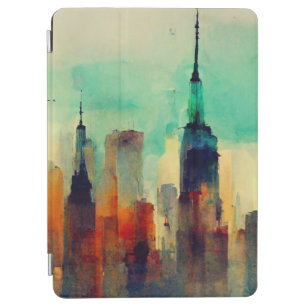 New York City Sky Line - Water Colour iPad Air Cover
