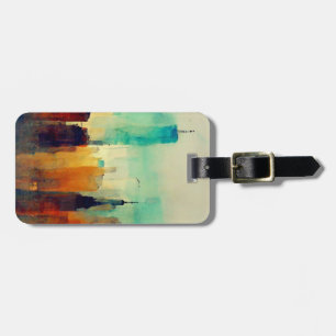 New York City Sky Line - Water Colour Luggage Tag