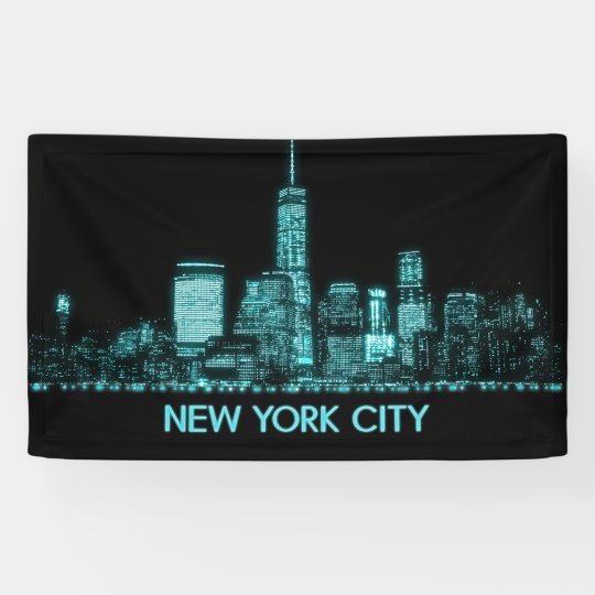 New York City Skyline Banner Zazzle.co.uk