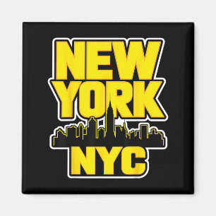 New york city skyline bronx queens manhattan state magnet