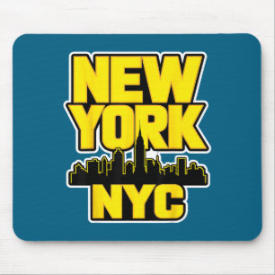 New york city skyline bronx queens manhattan state mouse mat