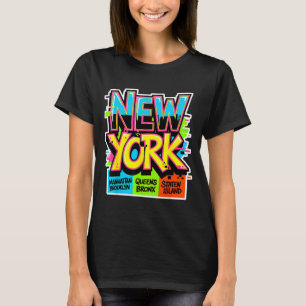 New york city skyline bronx queens manhattan state T-Shirt