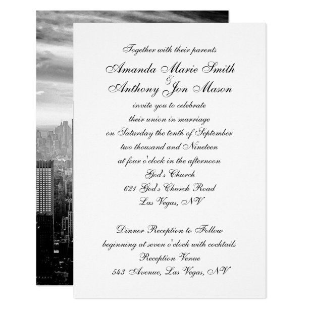 Brooklyn Bridge New York Wedding Invitations &amp; Stationery