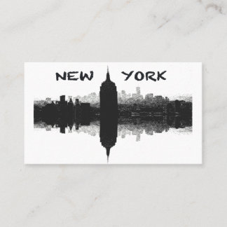 New York City skyline business cards