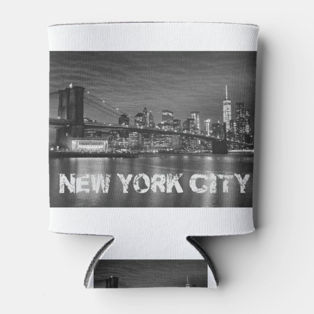 New York City Skyline Can Cooler (Front)