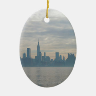 New york city skyline ceramic tree decoration