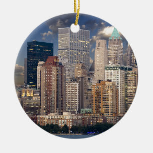 New York City Skyline Ceramic Tree Decoration