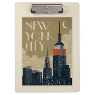 New York City Skyline Clipboard