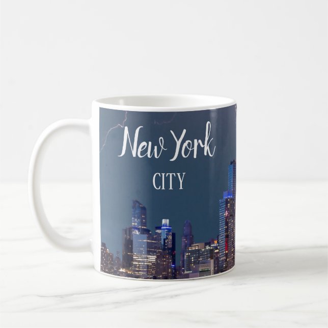 New York City Skyline Coffee Mug Lightning (Left)