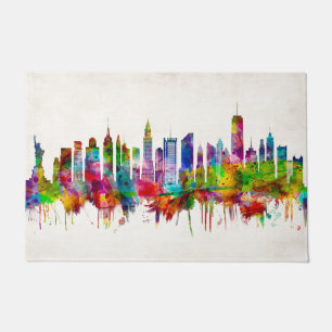 New York City Skyline Doormat