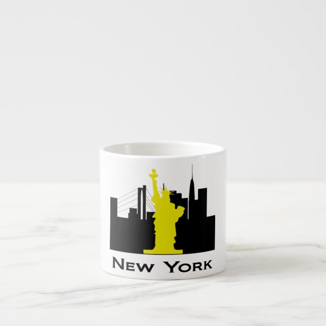 New York City Skyline Espresso Cup (Front)