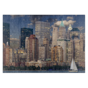 New York City Skyline from Hudson River Cutting Board