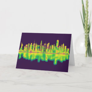 New York City Skyline Holiday Card