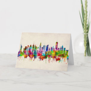 New York City Skyline Holiday Card