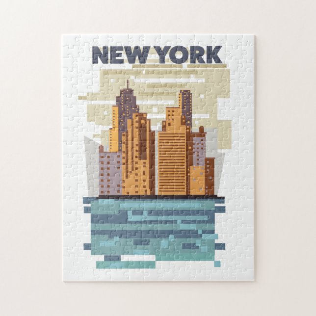 New York City Skyline  Jigsaw Puzzle (Vertical)