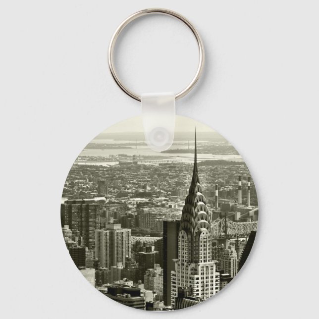 New York City Skyline Key Ring (Front)