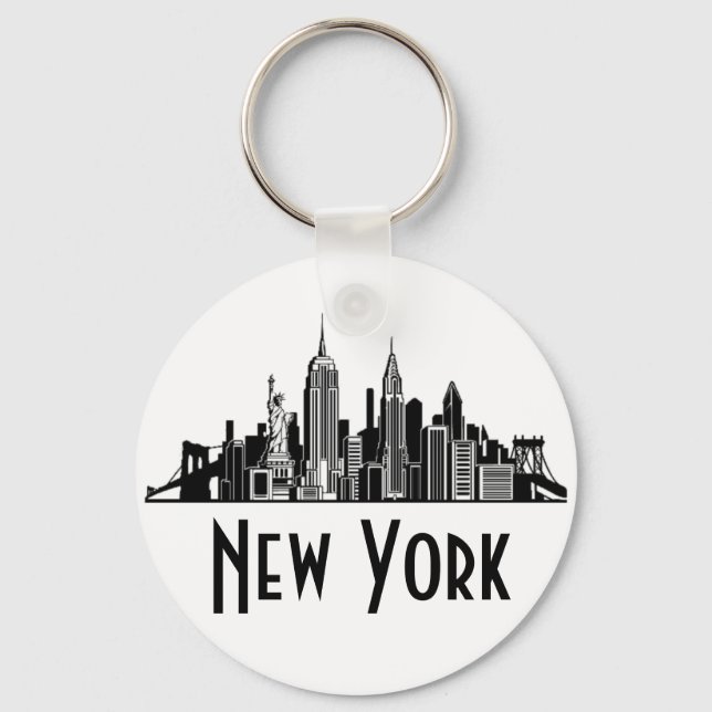 New York City Skyline Keychain (Front)