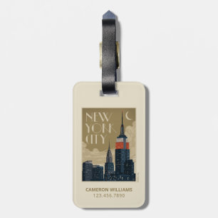 New York City Skyline Luggage Tag