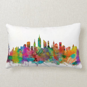 New York City Skyline Lumbar Cushion