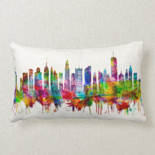 New York City Skyline Lumbar Cushion