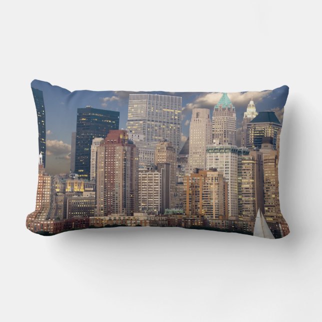 New York City Skyline Lumbar Cushion (Front)