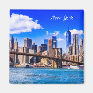 New York city skyline Magnet