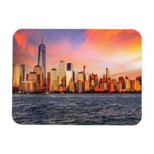 New York city skyline Magnet