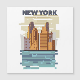 New York City Skyline Magnetic Invitation