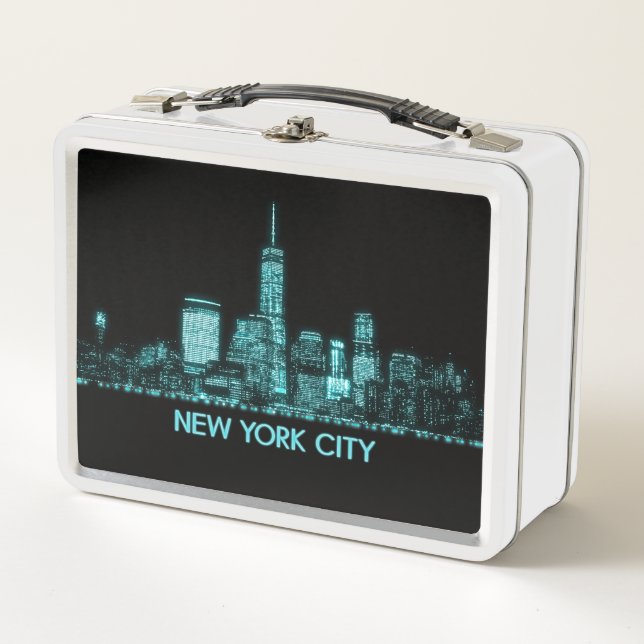 New York City Skyline Metal Lunch Box (Front)