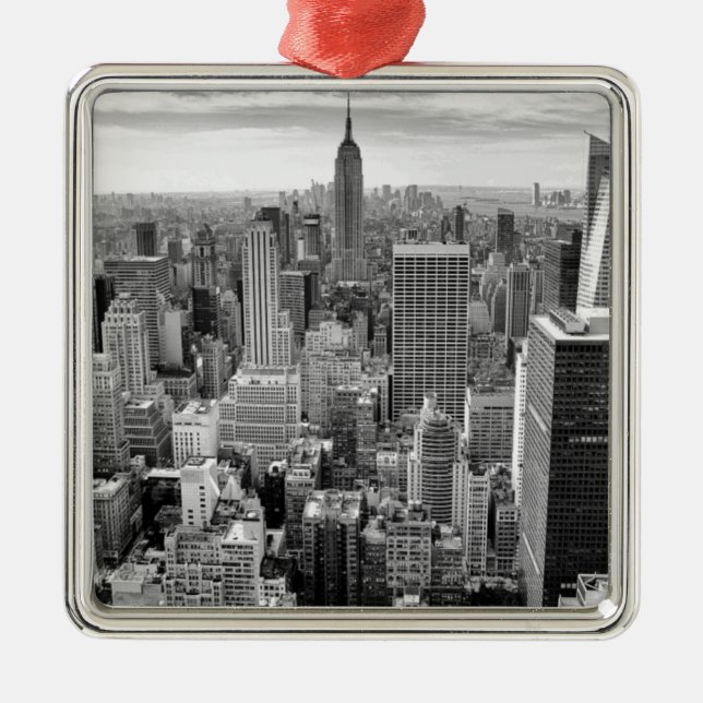 New York City Skyline Metal Tree Decoration (Front)