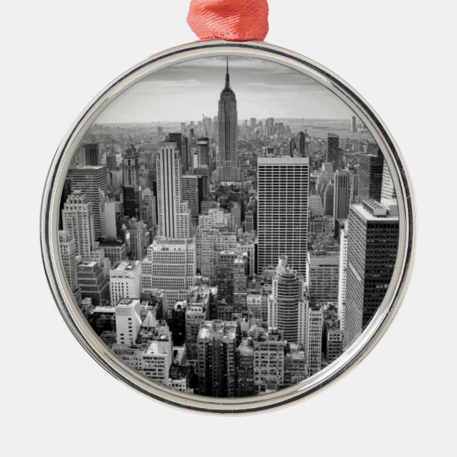 New York City Skyline Metal Tree Decoration (Front)