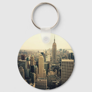 New York City Skyline Midtown Key Ring