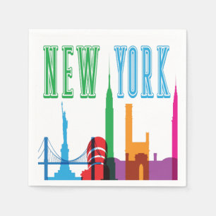 New York City Skyline Napkins
