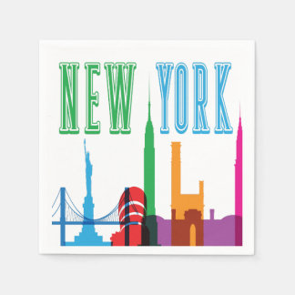 New York City Skyline Napkins