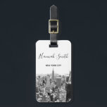 New York City Skyline Personnalised Luggage Tag<br><div class="desc">Images taken in New York City</div>
