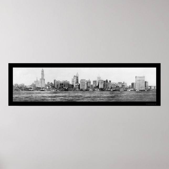 New York City Skyline Photo 1911 Poster (Front)