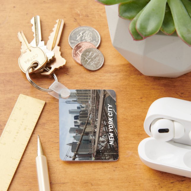 New York City Skyline Photo Key Ring (Desk)