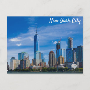 New York City Skyline Photo Postcard