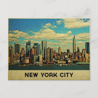 New York City Skyline Postcard