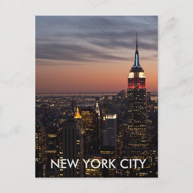 New York City Skyline Postcard (Front)