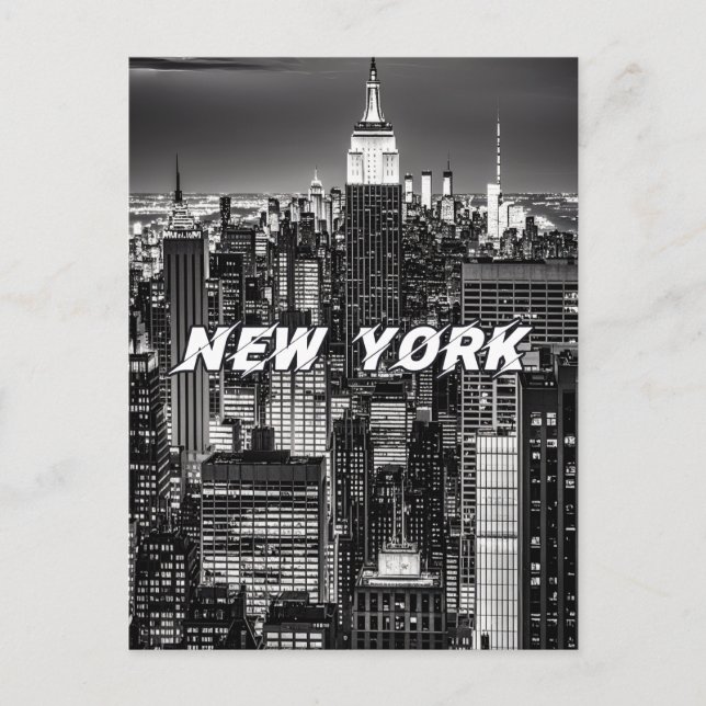 New York City Skyline Postcard (Front)