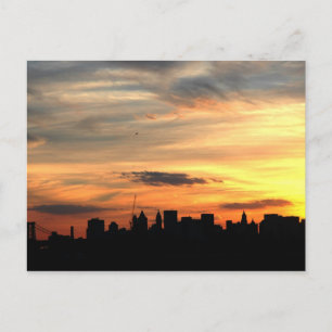 New York City Skyline Postcard