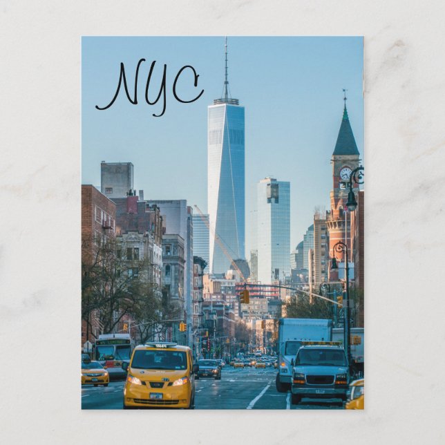 New York City skyline Postcard (Front)