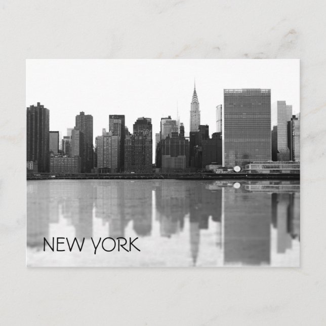 New York City skyline postcard (Front)