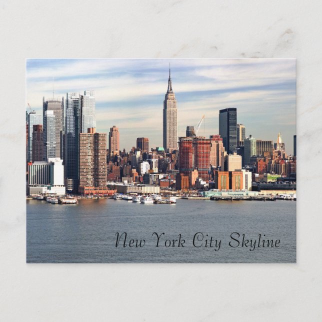 New York City Skyline Postcard (Front)