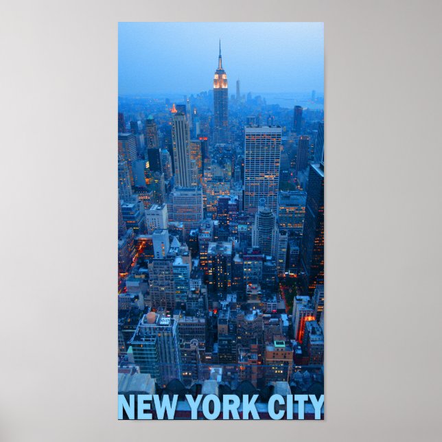 New York City Skyline Poster (Empire State) (Front)